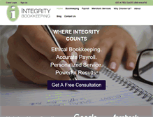 Tablet Screenshot of integritybookkeeping.biz